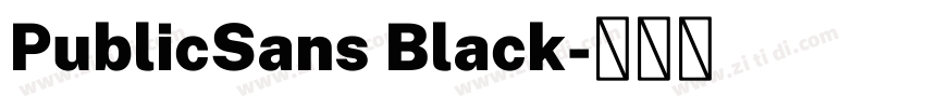 PublicSans Black字体转换